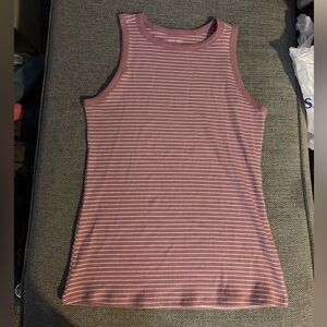 Striped Pink Sleeveless Top